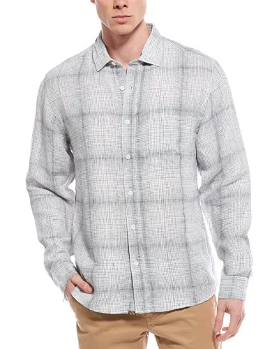 Billy Reid Tuscumbia Linen Shirt In Blue
