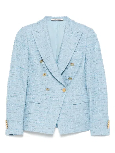 Tagliatore Cotton Single-breasted Jacket In Multi