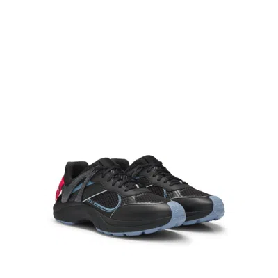 Hugo Boss X Rb Hybrid Trainers With Heel Spoiler In Black