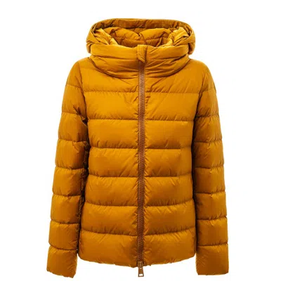 Herno Polyamide Jackets & Women's Coat In Yellow