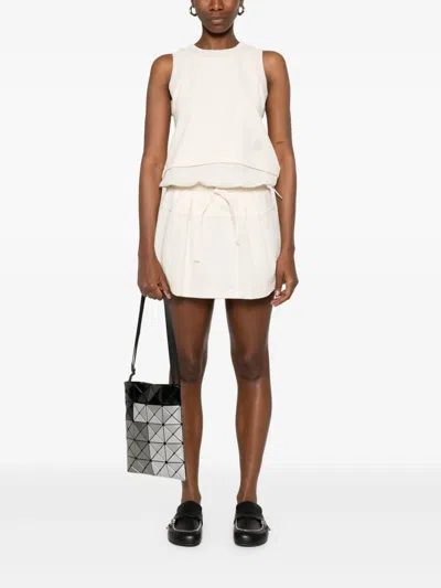 Moncler Cotton Tank Top In Neutrals