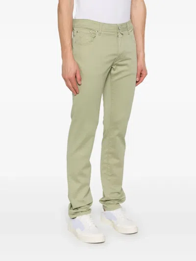 Jacob Cohen Men Slim Fit Denim Jeans In Green