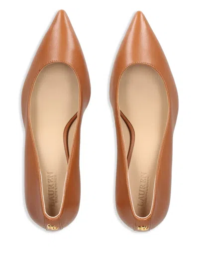 Ralph Lauren 50mm Adrienne Pumps In Brown