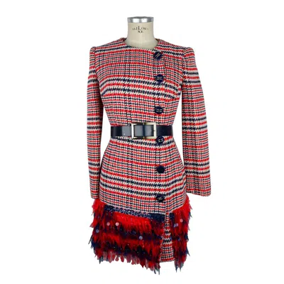 Elisabetta Franchi Red Cotton Dress In Red