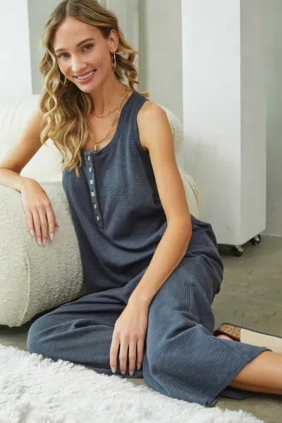 FASHNZFAB WOMEN'S BUTTONDOWN JUMPSUIT 