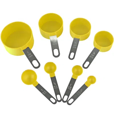 Reston Lloyd, Ltd. 05621m 8pc Measuring Spoon & Cup Set, Lemon In Multi