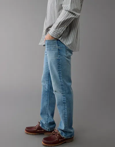 American Eagle Outfitters Ae Airflex+ Ultrasoft Distressed Original Bootcut Jean In Multi
