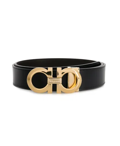 Ferragamo Black Gancini Belt