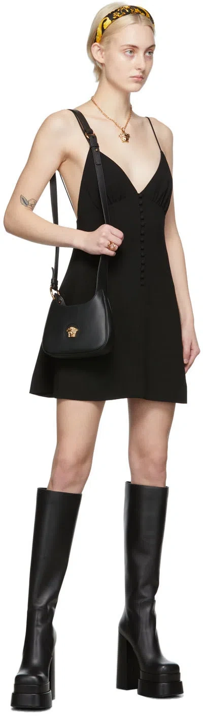 Versace La Medusa Necklace With Crystals In Gold