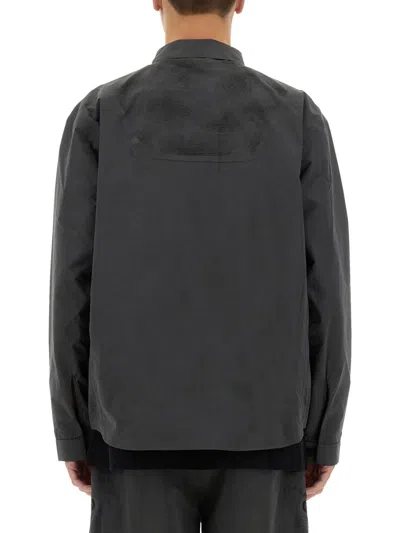 Alpha Industries Laser Cut Shirt In Grey