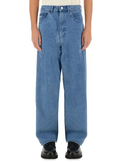 Obey Bigwig Baggy Jeans In Blue