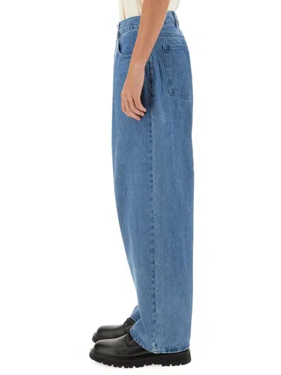 Obey Bigwig Baggy Jeans In Blue