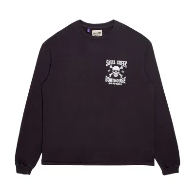 Pre-owned Gallery Dept. Skull Creek Long-sleeve Tee 'vintage Black'