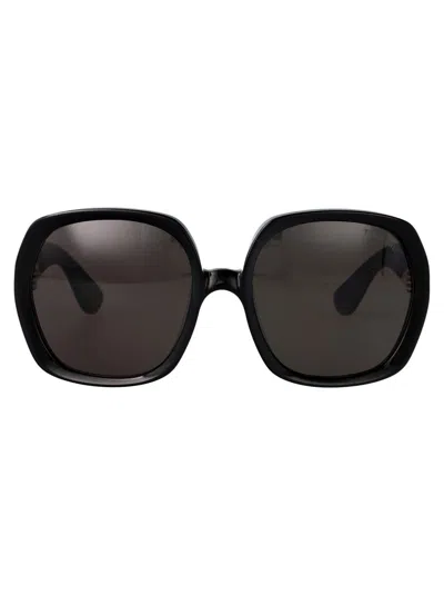 Tom Ford Nero Lucido Acetate Sunglasses In Nero Lucido / Fumo