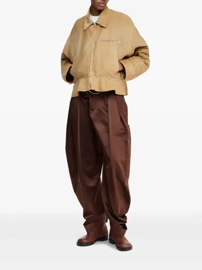 Jw Anderson Giubbino Imbottito In In Cotone Cammello  Donna In Neutrals