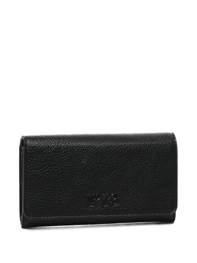 V73 Logo-lettering Wallet In Black