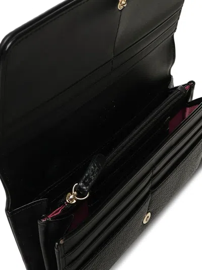 V73 Logo-lettering Wallet In Black