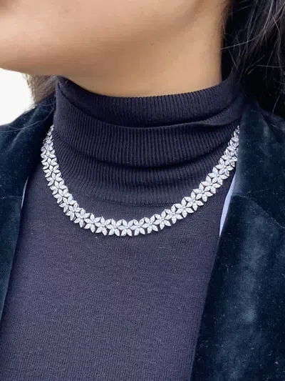 Juwelina Paris Marchesa Necklace In Silver