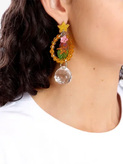 Amir Slama Drop Earrings In Silver