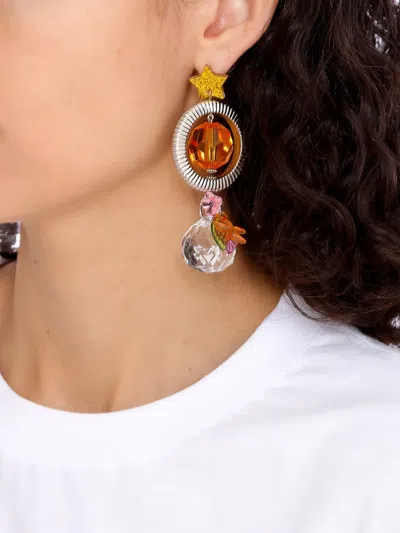 Amir Slama Drop Earrings In Silver