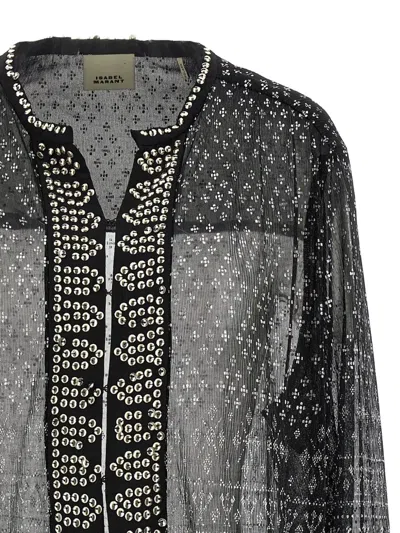 Isabel Marant Nickie Blouse In Gray