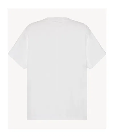 The Row Boxy Cut Cotton T-shirt With Short Sleeves In White