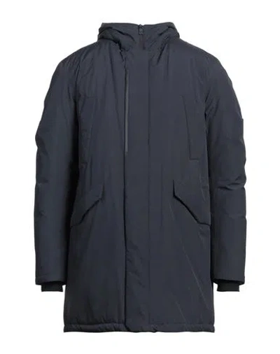 Herno Laminar Man Puffer Navy Size 40 Polyester, Polyamide, Elastane In Multi