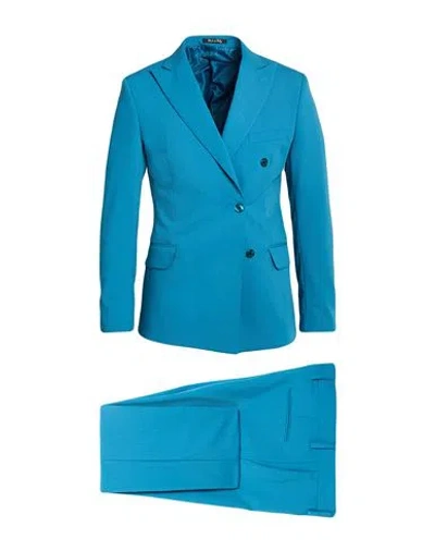 Tela-n° By Takeshy Kurosawa Man Suit Deep Teal Size 46 Polyester, Viscose, Elastane In Green