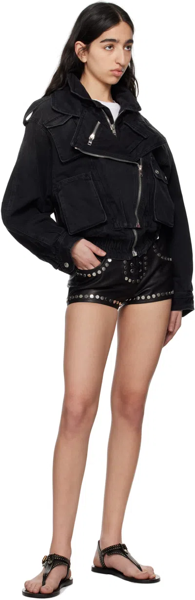 Isabel Marant Flat Thong Sandals With Metallic Studs In Black