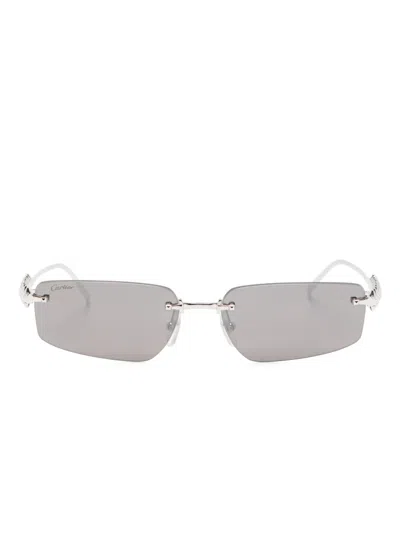 Cartier Clash De  Sunglasses In 灰色