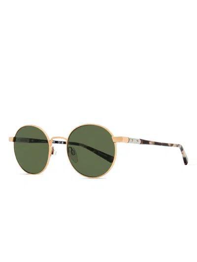 Shinola Round-frame Sunglasses In Gold