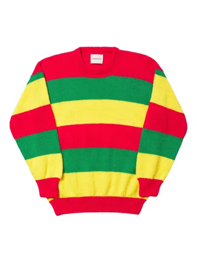 Nicholas Daley Striped Sweatshirt In Red