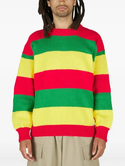 Nicholas Daley Striped Sweatshirt In Red