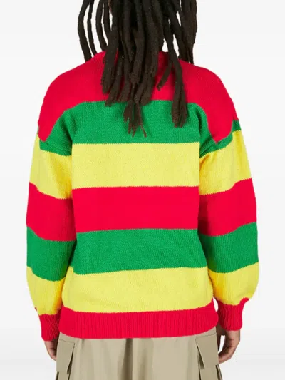 Nicholas Daley Striped Sweatshirt In Red