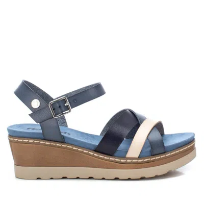Xti Women's Wedge Sandals In Jeans In Blue