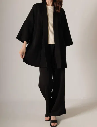 Before You Butter Modal Oversized Cardigan In Black In Black