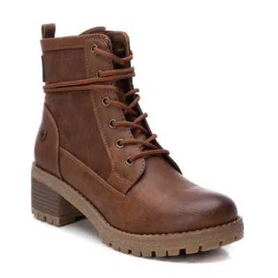 Xti Women's Lace-up Booties In Camel In Brown