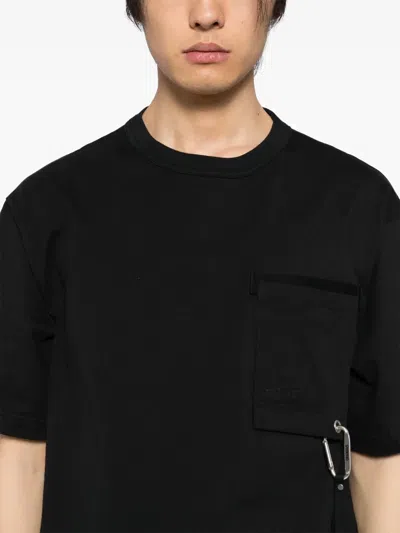 Spoonyard T-shirt Mit Tasche In Schwarz