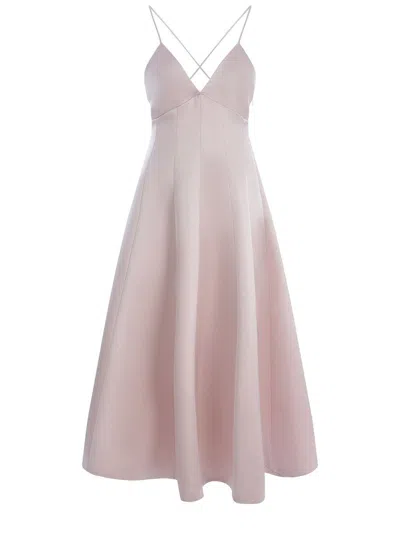 Philosophy Di Lorenzo Serafini Babydoll-kleid Aus Duchessesatin In Pink