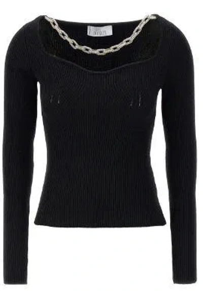 Giuseppe Di Morabito Jewel Chain Sweater In Black