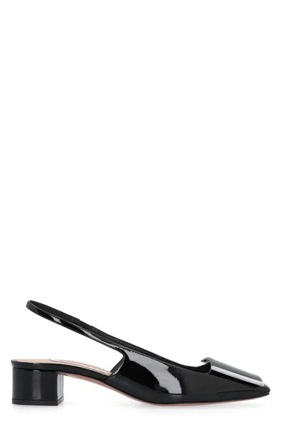 Aquazzura Shibuya 35 Patent Slingback Pump In Black