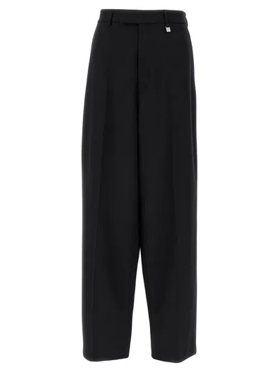Giuseppe Di Morabito Wool Tailoring High Waist Straight Pants In Black