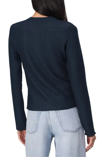 Rag & Bone Julia Textured Crewneck Top In Sail