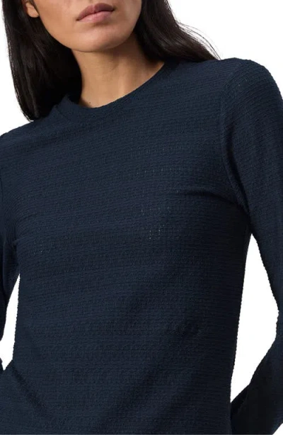 Rag & Bone Julia Textured Crewneck Top In Sail