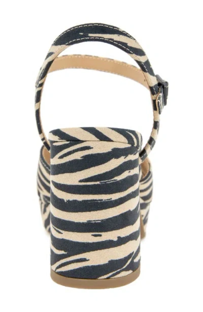 Kenneth Cole Reaction Women's Reeva Platform Heeled Dress Sandals In Zebra Micro