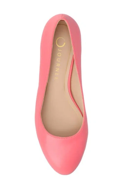 Journee Collection Saarii Womens Round Closed Toe Block Heel Pumps In Pink