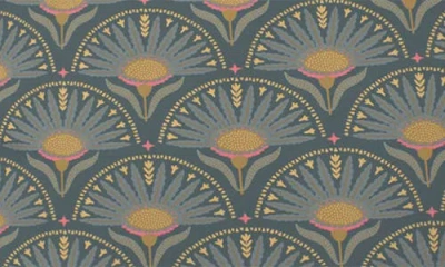 Deny Designs Floral Fan Square Throw Pillow In Green