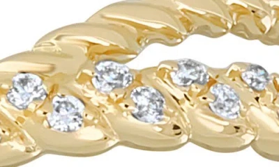 Bony Levy Mykonos Diamond Crossover Ring In 18k Yellow Gold