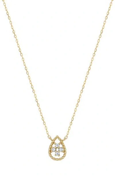 Bony Levy Mykonos Diamond Teardrop Pendant Necklace In 18k Yellow Gold