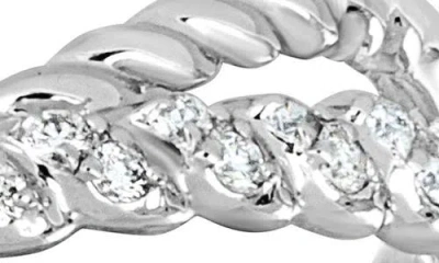 Bony Levy Mykonos Diamond Crossover Ring In 18k White Gold